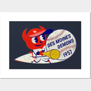 Vintage Des Moines Demons Baseball 1925 Posters and Art